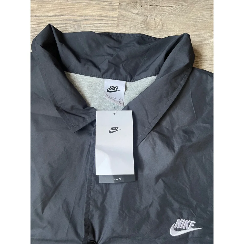 NWT Nike Club Men's Coaches Jacket Black Size 3XL FN3316-010